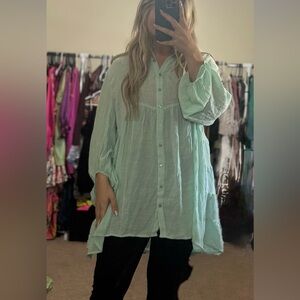 Button Down Tunic/Top
